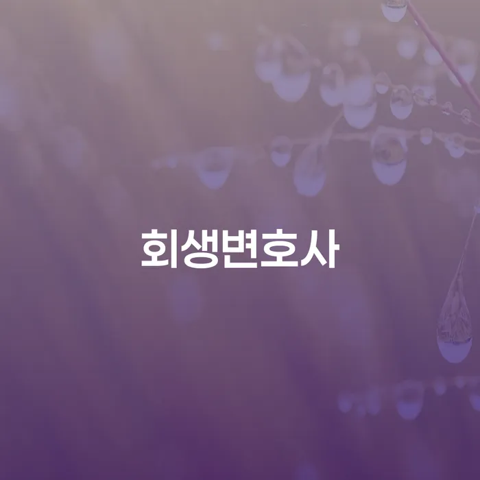 개인회생신청기간 빚 해결할 신속하게