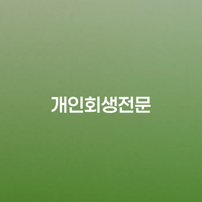개인파산면책 개인회생 이렇게 진행을
