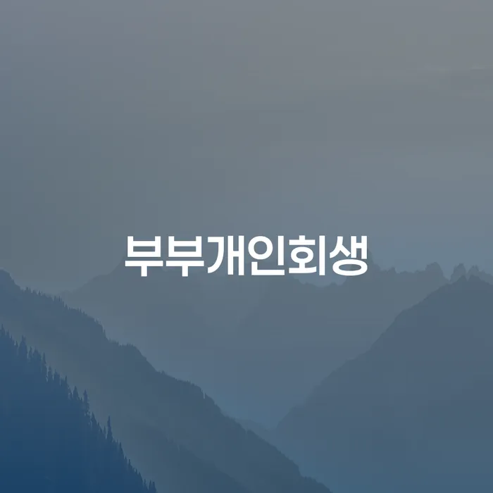 개인사업자파산 개인회생 총정리