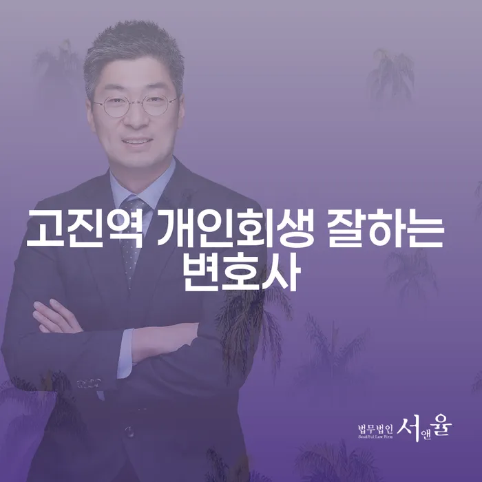 고진역 개인회생 잘하는 변호사