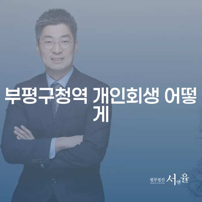 부평구청역 개인회생 어떻게