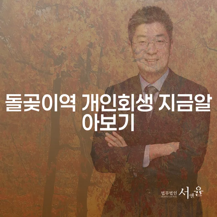 돌곶이역 개인회생 지금알아보기