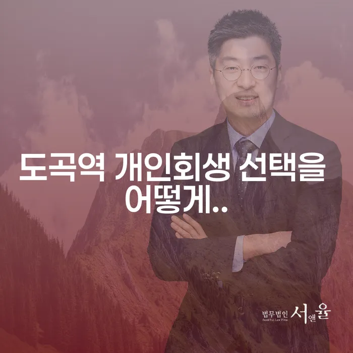 도곡역 개인회생 선택을 어떻게..