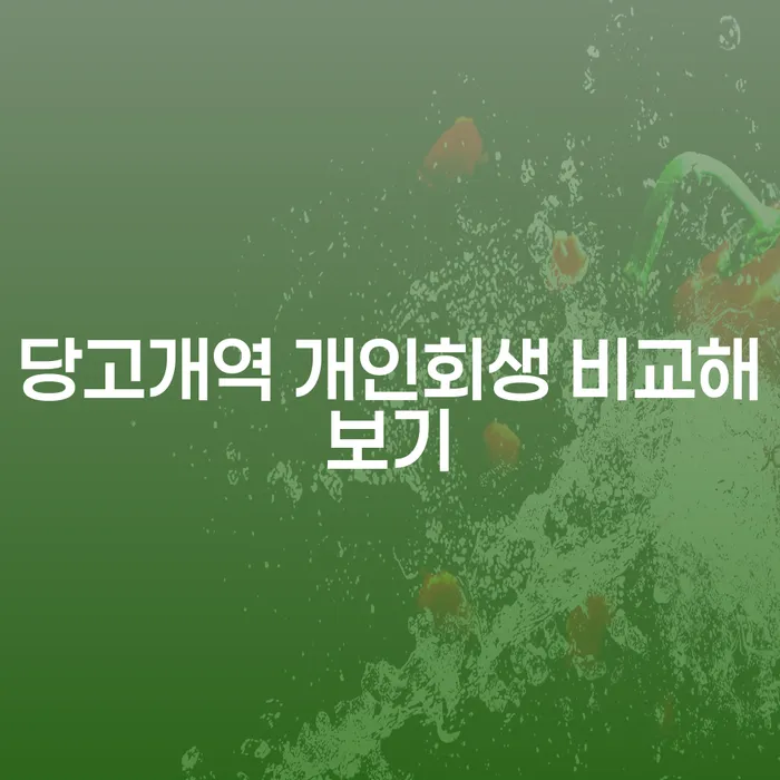 당고개역 개인회생 비교해보기