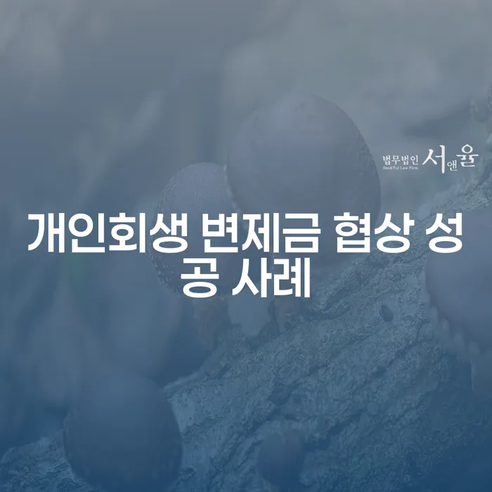 어떻게 개인회생 변제금 협상 성공 사례를 만들 수 있을까요?