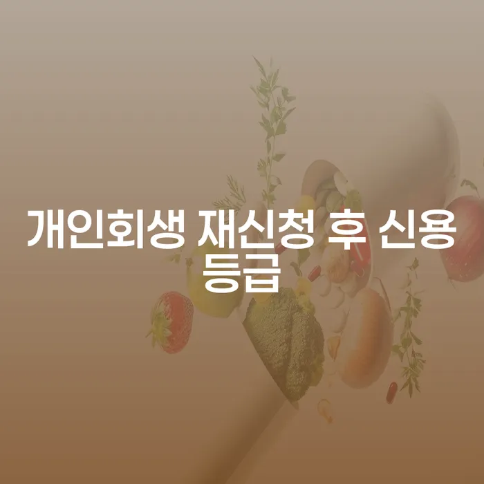 개인회생 재신청 후 신용등급이 어떻게 변할까요?
