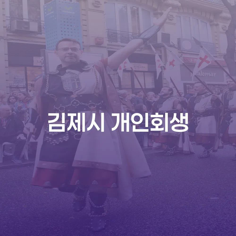 김제시 개인회생 제도와 사례 분석