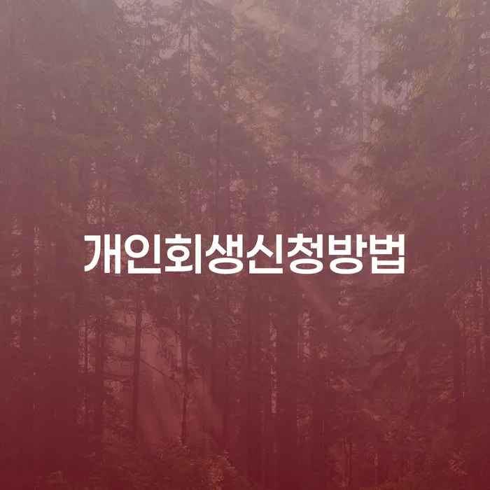 세곡동 개인회생 신청방법과 성공 사례