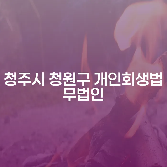 청주시 청원구 개인회생법무법인: 국세체납소멸로 경제적 재기를 꿈꾸다
